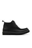 Bueno Shoes Siyah Deri Kadın Düz Bot 01wz5206
