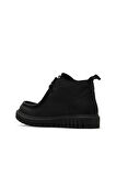 Bueno Shoes Siyah Deri Kadın Düz Bot 01wz5206
