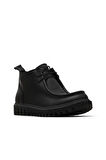 Bueno Shoes Siyah Deri Kadın Düz Bot 01wz5206