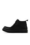 Bueno Shoes Siyah Deri Kadın Düz Bot 01wz5206