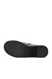 Bueno Shoes Gri Amf Deri Kadın Topuklu Bot 01wz7107