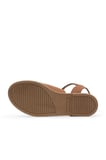 Bueno Shoes Taba Koyu Deri Kadın Düz Sandalet 01wa5702