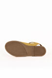 Bueno Shoes Sarı Deri Kadın Düz Sandalet 01wa5703