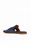 Bueno Shoes Mavi Koyu Alf Süet Kadın Düz Terlik 01wa5710