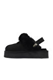 Bueno Shoes Siyah Süet Kadın Az Topuklu Terlik 05ag6104054