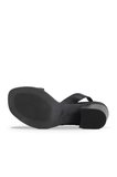 Bueno Shoes Siyah Deri Kadın Topuklu Sandalet 01wa3502