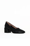 Bueno Shoes Siyah Deri Kadın Topuklu Ayakkabı 33wa2441289