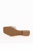 Bueno Shoes Bej Deri Kadın Az Topuklu Terlik 33wt9367