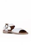 Bueno Shoes Beyaz Deri Kadın Düz Sandalet 01we2802