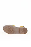 Bueno Shoes Sarı Deri Kadın Düz Sandalet 01we2802