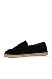 Bueno Shoes Siyah Süet Erkek Espadril Ayakkabı 14mafr110
