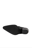 Bueno Shoes Siyah Flotter Deri Kadın Topuklu Bot 33wb20000