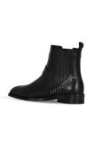 Bueno Shoes Siyah Deri Kadın Topuklu Bot 33wb20025