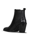 Bueno Shoes Siyah Deri Kadın Topuklu Bot 33wb9520
