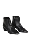 Bueno Shoes Siyah Deri Kadın Topuklu Bot 40wb802