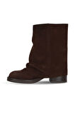 Bueno Shoes Kahverengi Süet Kadın Topuklu Bot 39wb1429