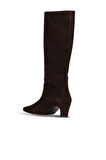 Bueno Shoes Kahverengi Süet Kadın Topuklu Çizme 39wc2959