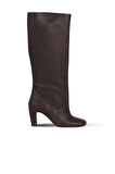 Bueno Shoes Fındık Deri Kadın Topuklu Çizme 39wc2958