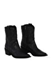 Bueno Shoes Siyah Deri Kadın Topuklu Bot 39wb1588