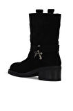Bueno Shoes Siyah Süet Kadın Topuklu Bot 39wb1430