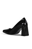 Bueno Shoes Siyah Rugan Kadın Topuklu Ayakkabı 39wa2029