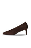 Bueno Shoes Kahverengi Süet Kadın Topuklu Ayakkabı 39wa2881