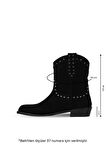 Bueno Shoes Siyah Süet Kadın Düz Bot 30wb25526