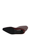Bueno Shoes Bordo Deri Kadın Topuklu Çizme 42wc5840