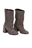 Bueno Shoes Vizon Süet Kadın Topuklu Çizme 42wc6279