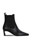 Bueno Shoes Siyah Deri Kadın Topuklu Bot 42wb6390