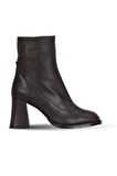 Bueno Shoes Kahverengi Deri Kadın Topuklu Bot 42wb45401