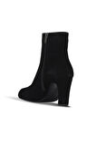 Bueno Shoes Siyah Süet Kadın Topuklu Bot 42wb6278