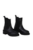 Bueno Shoes Siyah Deri Kadın Topuklu Bot 39wb6938