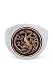 House Of The Dragon Gümüş Erkek Yüzük Bronz Renk