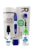 Zgts Blue Line Dermaroller 0.50mm Titanyum 192 İğneli Saç Yüz Cilt İçin Derma Roller