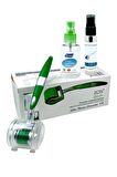 Zgts Green Line Dermaroller 1.00mm Titanyum 540 İğneli Saç Yüz Cilt İçin Derma Roller