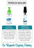 Kadınshop Dermaroller Dezenfektanı 30ml Cilt Dezenfektanı 50ml Antiseptik Sprey Dezenfektan Seti
