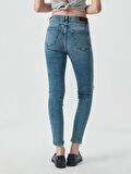 Tanya X Yüksek Bel Dar Paça Jean Pantolon