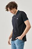 Slim Fit Dar Kesim Polo Yaka %100 Pamuk Tişört