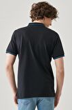 Slim Fit Dar Kesim Polo Yaka %100 Pamuk Tişört