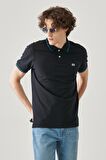 Slim Fit Dar Kesim Polo Yaka %100 Pamuk Tişört