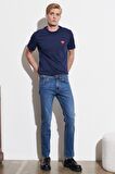Arizona Straight Fit Normal Bel Denim Esnek Jean Kot Pantolon