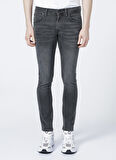 Luke Slim Tapered Dar Kesim Düşük Bel Antrasit Esnek Jean Kot Pantolon