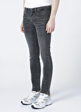 Luke Slim Tapered Dar Kesim Düşük Bel Antrasit Esnek Jean Kot Pantolon