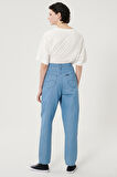 Stella Tapered Fit Denim Esnek Jean Kot Pantolon