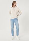 Wrangler W246ZH280 Yüksek Bel Dar Paça Mom Fit Düz Açık Mavi Kadın Denim Pantolon