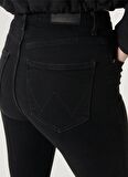 Wrangler Yüksek Bel Skinny Fit Siyah Kadın Denim Pantolon W27HLX023