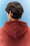 Regular Fit Normal Kesim %100 Pamuk Kapüşonlu Sweatshirt