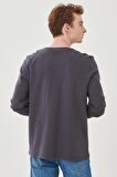 Regular Fit Normal Kesim %100 Pamuk Sıfır Yaka Sweatshirt