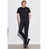 Texas Slim Fit Dar Kesim Normal Bel Siyah Esnek Pantolon